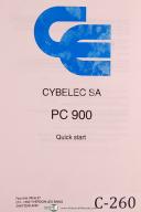 Cybelec-Cybelec SA PC900, Quick Start, Press, Reference Facts & Instructions Manual-PC900-SA PC 900-01